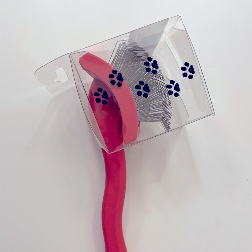 Chris Christensen Baby G Coral Slicker Brush (like new)